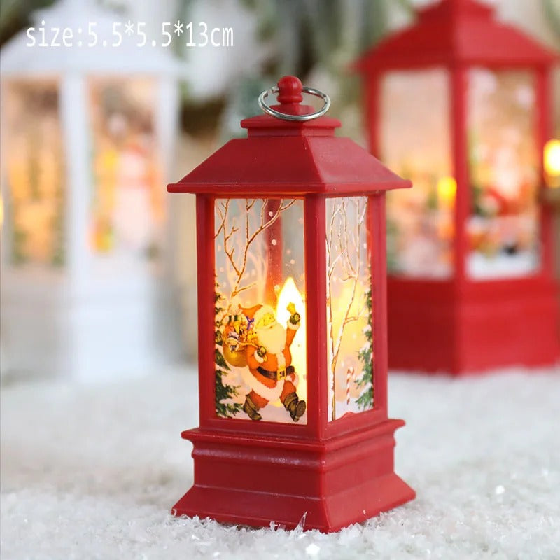 "Cartoon Santa Claus & Snowman Night Light – Festive Table Ornaments for Christmas 2024"