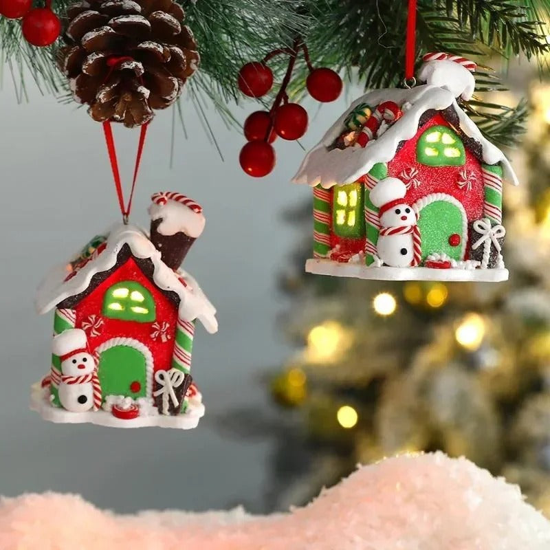 "Christmas Gingerbread House Ornament – Creative Hanging Decoration for Tree & Home "