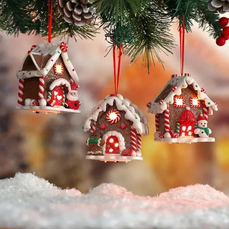 "Christmas Gingerbread House Ornament – Creative Hanging Decoration for Tree & Home "