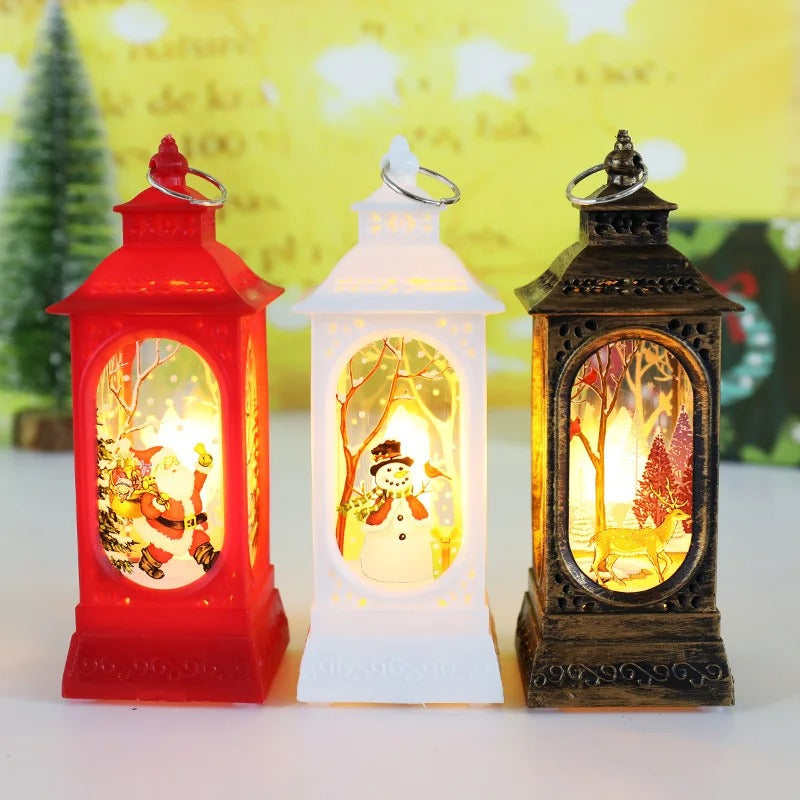 "Cartoon Santa Claus & Snowman Night Light – Festive Table Ornaments for Christmas 2024"