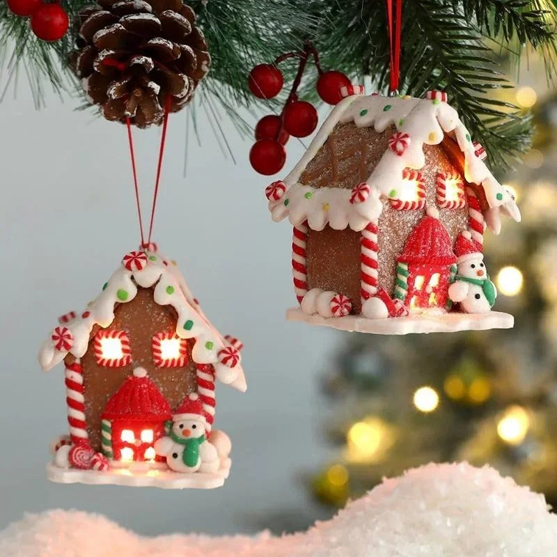 "Christmas Gingerbread House Ornament – Creative Hanging Decoration for Tree & Home "