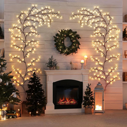 "96LED Tree & Vine Lamp – USB/Solar Powered with 8 Modes, DIY Festive Lights for Christmas Decor"