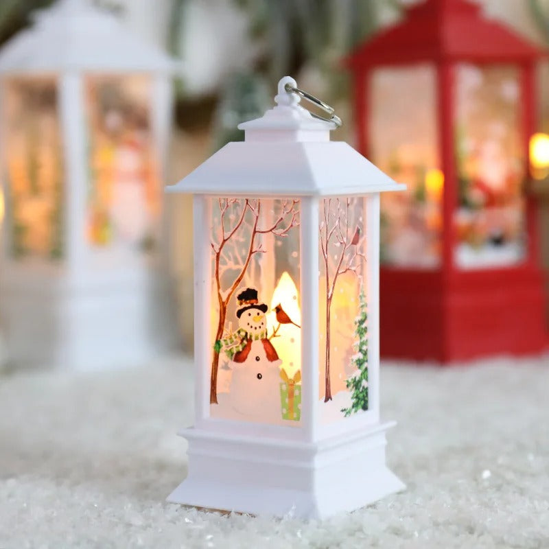 "Cartoon Santa Claus & Snowman Night Light – Festive Table Ornaments for Christmas 2024"