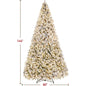 "12ft Snow-Flocked Pre-Lit Artificial Christmas Tree with Warm White Incandescent Lights"